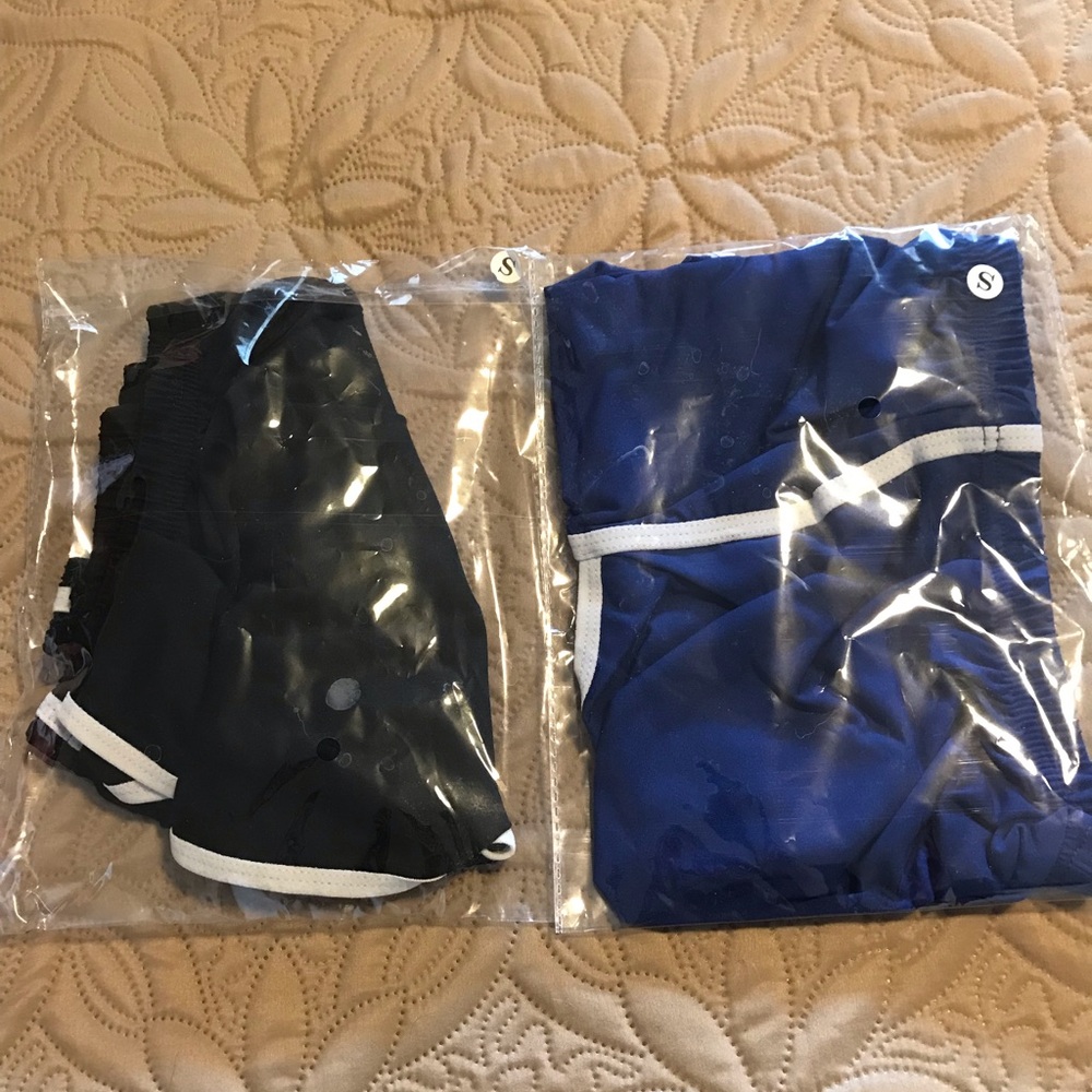 Black and Blue Shorts Set